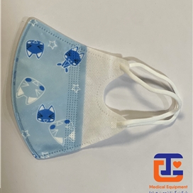 ماسک تنفسی با طرح کودکانه 2 لایه اسپان و 1 لایه ملت بلون ضد حساسیت